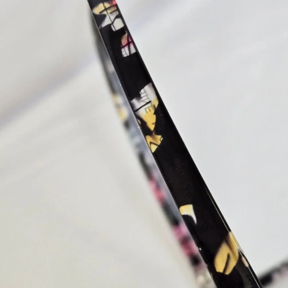 Foster Grant Floral Plastic Eyeglass‎ Frames, Black, 57017-143